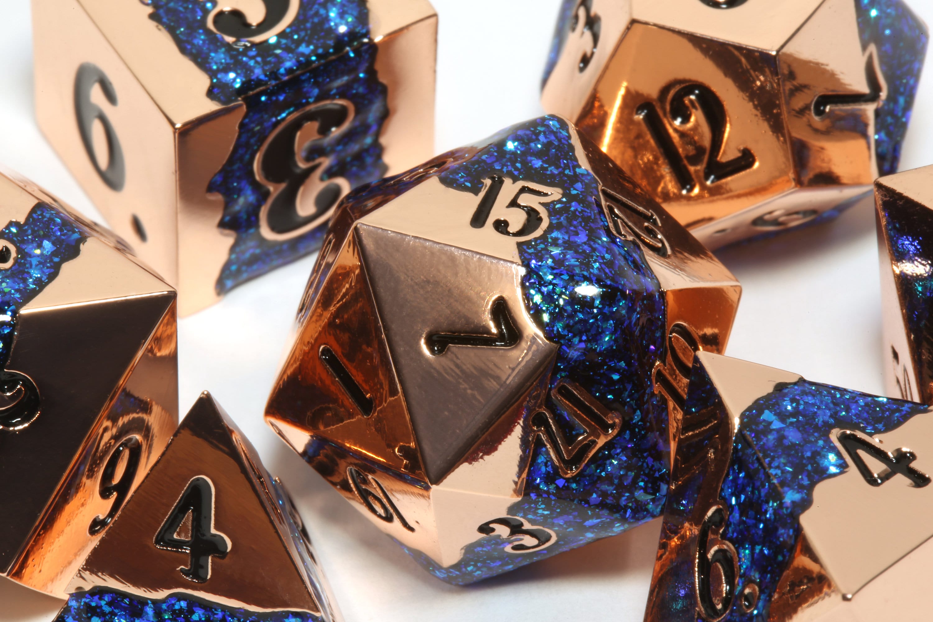 3000px x 2000px - Mana Ore Dice Set Copper Metal Dice With an Iridescent Blue , Dungeons and  Dragons, D&D Dice Set, Mica Dice Set - Etsy