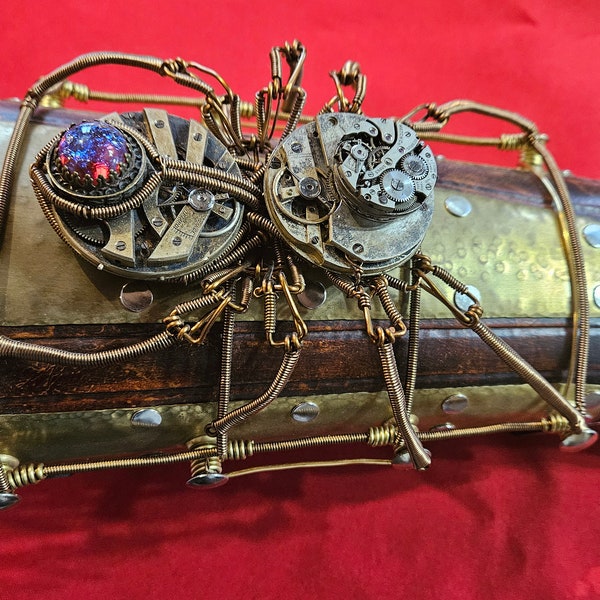 Brassards éthérés de mécanicien - Brassards araignée steampunk fabriqués à la main par Daniel Proulx - Conception artisanale unique en son genre