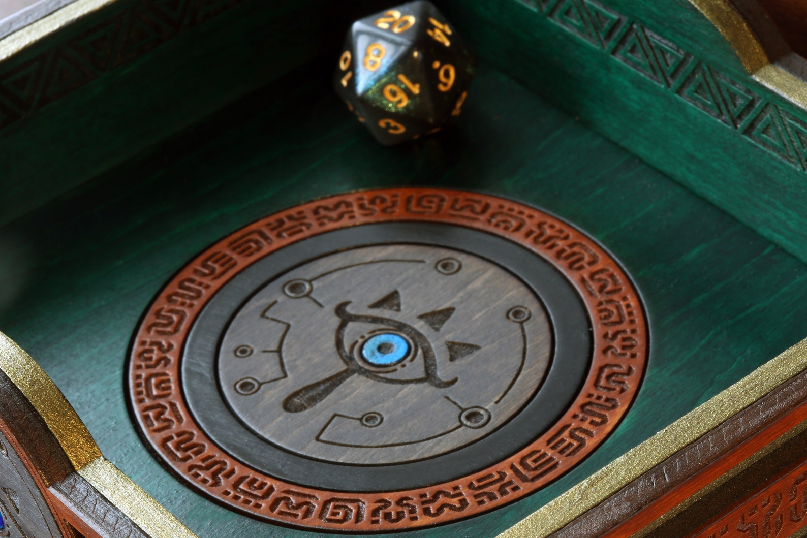 Made to order Zelda dice tray for tabletop role playing Etsy
