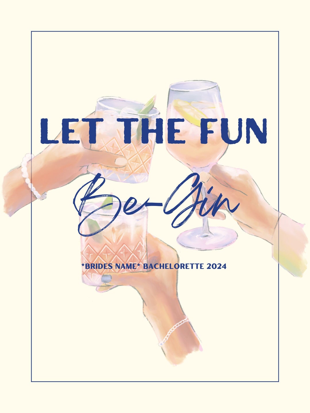 Toile Let the Fun Be Gin – Art noir et décoration murale élégante