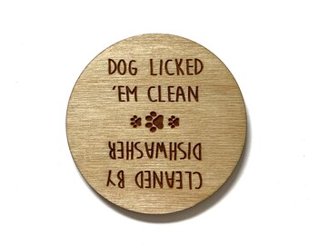 Clean Dirty Dog Lover Dishwasher Magnet