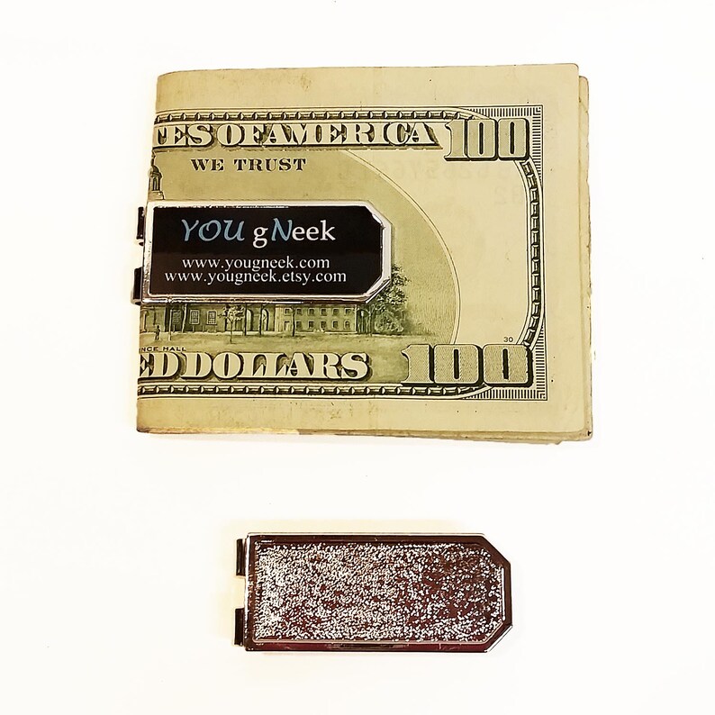 Metal Money Clip Bezel Blank Nickel Finish Lot of 4 Etsy