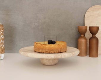 Marble Cake Stand 11.5&quot; Diameter, Luxury Serving Stand, Cake Stand, Pedestal Serving Tray, Housewarming Gifts, Home Gifts