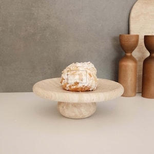 Marble Cake Stand 8&quot; Diameter, Luxury Serving Stand, Cake Stand, Pedestal Serving Tray, Housewarming Gifts, Home Gifts
