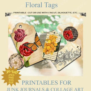 Vintage Floral Ephemera Sampler Pack