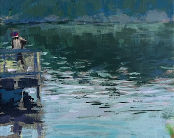 8" x 10", Acrylic Painting, Moran State Park. Or, message me your favorite photo and I'll paint it for you, same style and price!