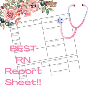 2 Patient Med-Surg Report Sheet