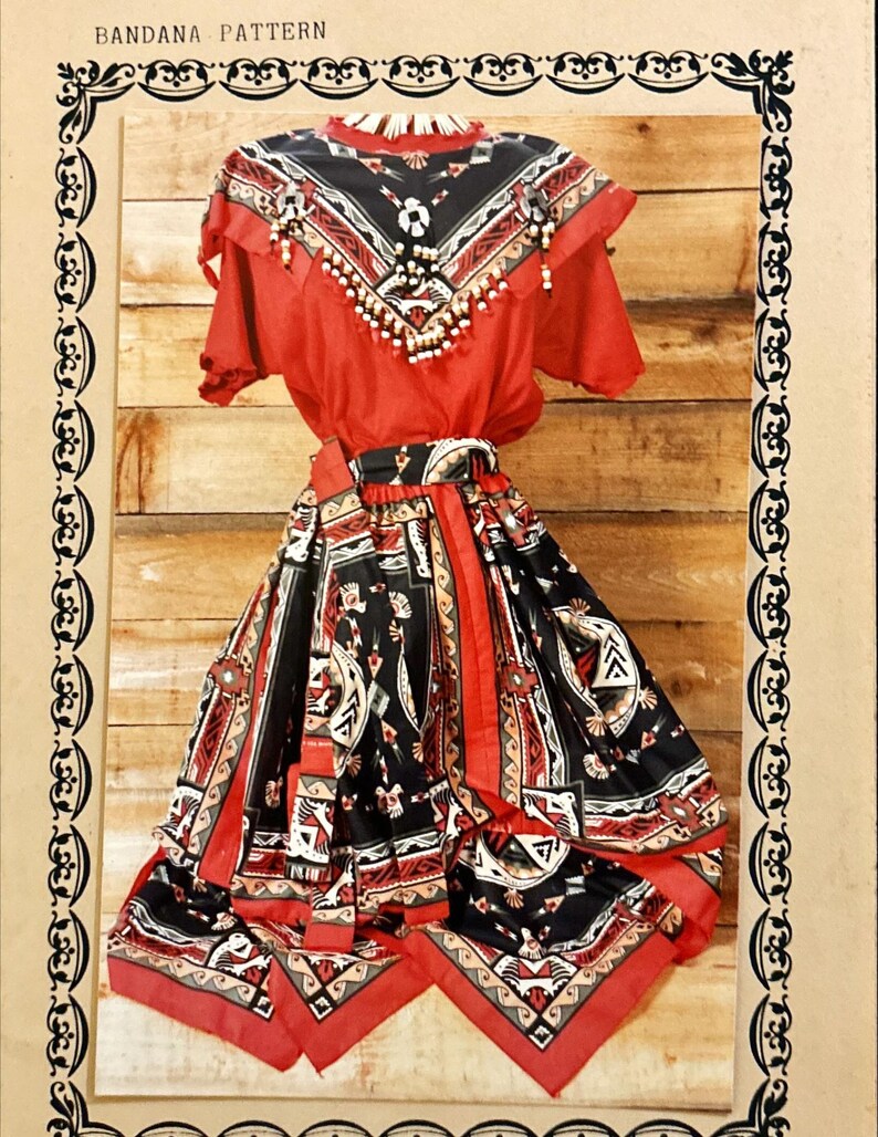 Harvest Moon Vintage Digital Crochet Pattern for 13 Indian Doll