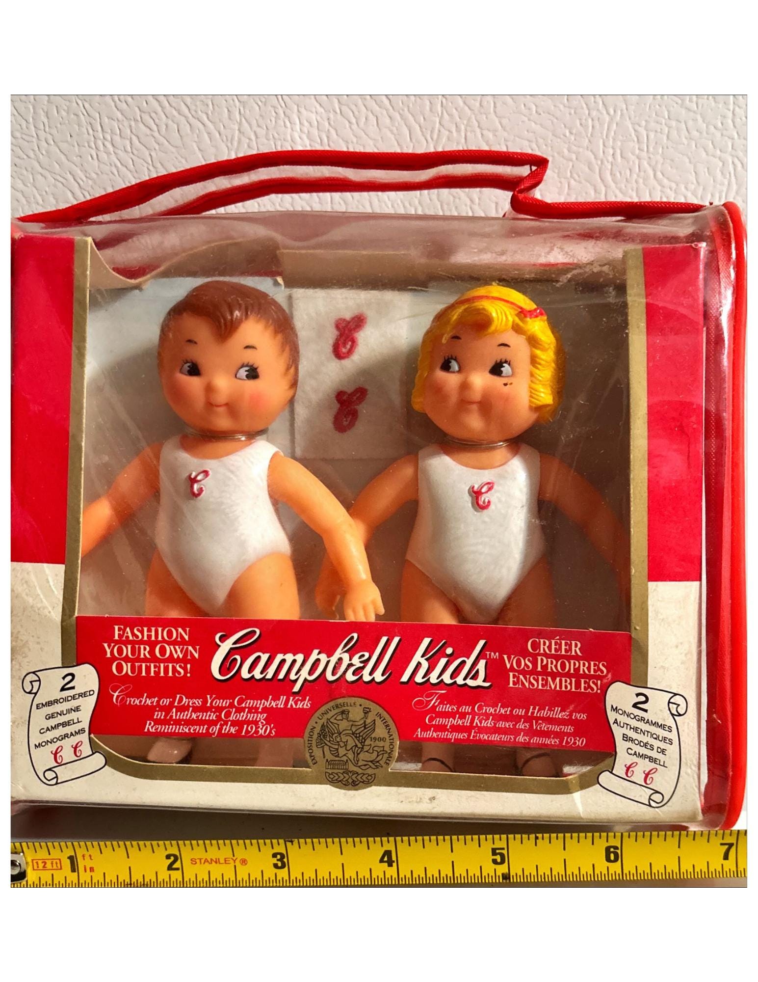 NEW VTG #3093 Campbell's Soup Kid Collector Dolls 5” 1995 Comes