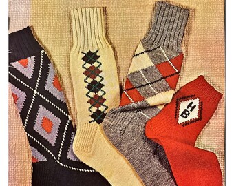 Hand Knit Socks for Men Women Children DIGITAL DOWNLOAD Pattern Soft & Comfy Hand Knit Socks Step by Step PDF Pattern Warm and Stylish