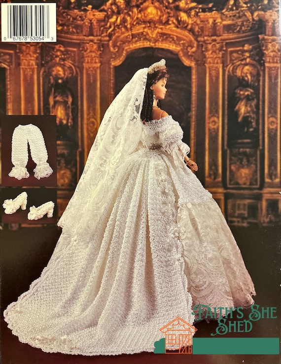 1840 Queen Victoria's Wedding Dress Vintage Digital Crochet