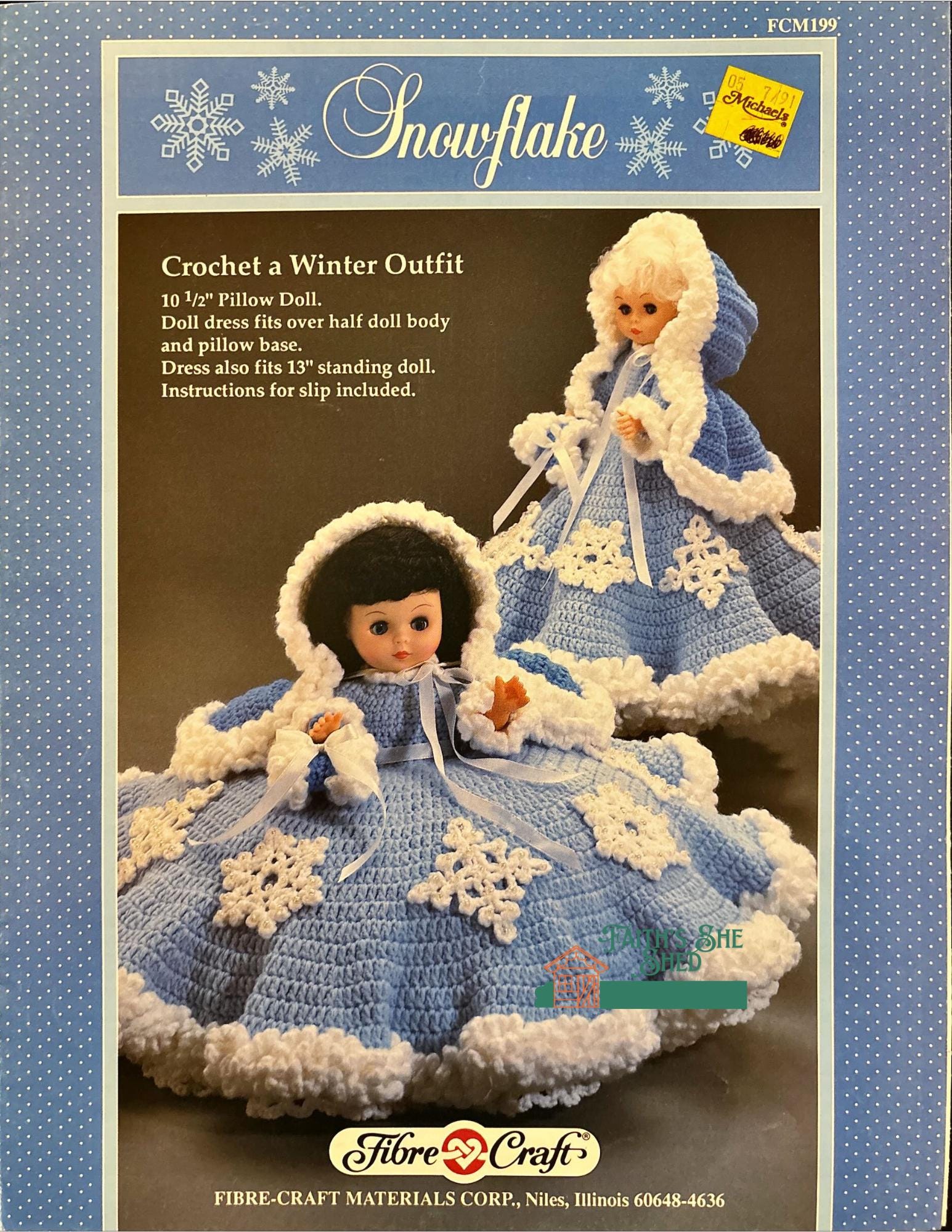 30 Unique Crochet Dresses for Fashion-Loving Crafters: Beach Covers, Vintage Finds, and... 33 Snowflake Bed Doll Dress Pattern