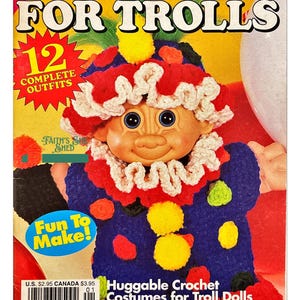 Crochet for Trolls Read the Directions in the Pictures for materials needed digital crochet pattern for 12 inch soft body Troll  2 PDFs