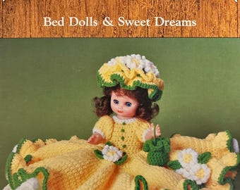 Laura Bed Doll Crochet Pattern, Vintage Style (PDF Pattern)