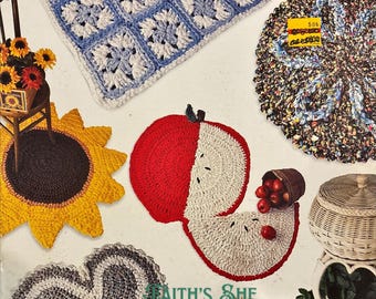 Crochet Rag Rugs Pattern: Annie's Attic Vintage Rose Rug (Digital Pattern)