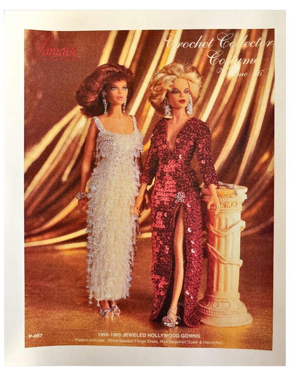 1965 formal dresses 1955-1965 Jeweled Hollywood Gowns DIGITAL DOWNLOAD Crochet Pattern Historic Fashion PDF Costumes Inspired by Vintage Theater & Fashion INSTOCK-2