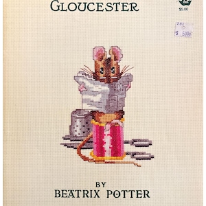 El sastre de Gloucester DESCARGA DIGITAL Patrón de punto de cruz Patrón de cuento vintage contado Gráfico de costura digital Beatrix Potter