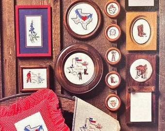 Texas Cross Stitch DIGITAL DOWNLOAD Black and White Charts in English