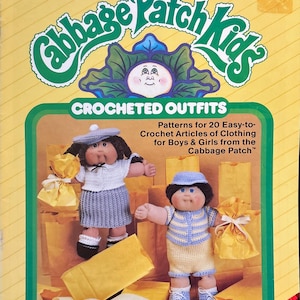 Cabbage Patch Kids DIGITAL DOWNLOAD Gehäkelte Outfits in englischer Sprache. Anleitungen für 20 einfach zu häkelnde Bekleidungsstücke. VTG