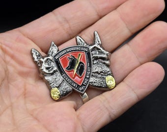 Military Working Dog lapel pin