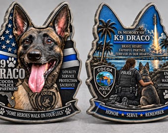 K9 Draco Memorial Coin
