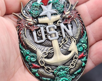 Navy Senior Chief Perty Officer Challenge Coin - Far East Mess Series