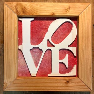 Philly Love Sign Wall Hanging, handmade Philly inspired sign - Phillies Bar Sign - Eagles Bar Sign