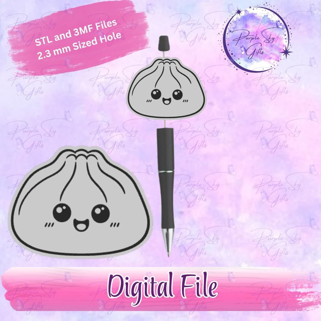 Cute Dumpling Focal Bead With 2.3 Mm Hole for Pens, Badges, Keychains ...