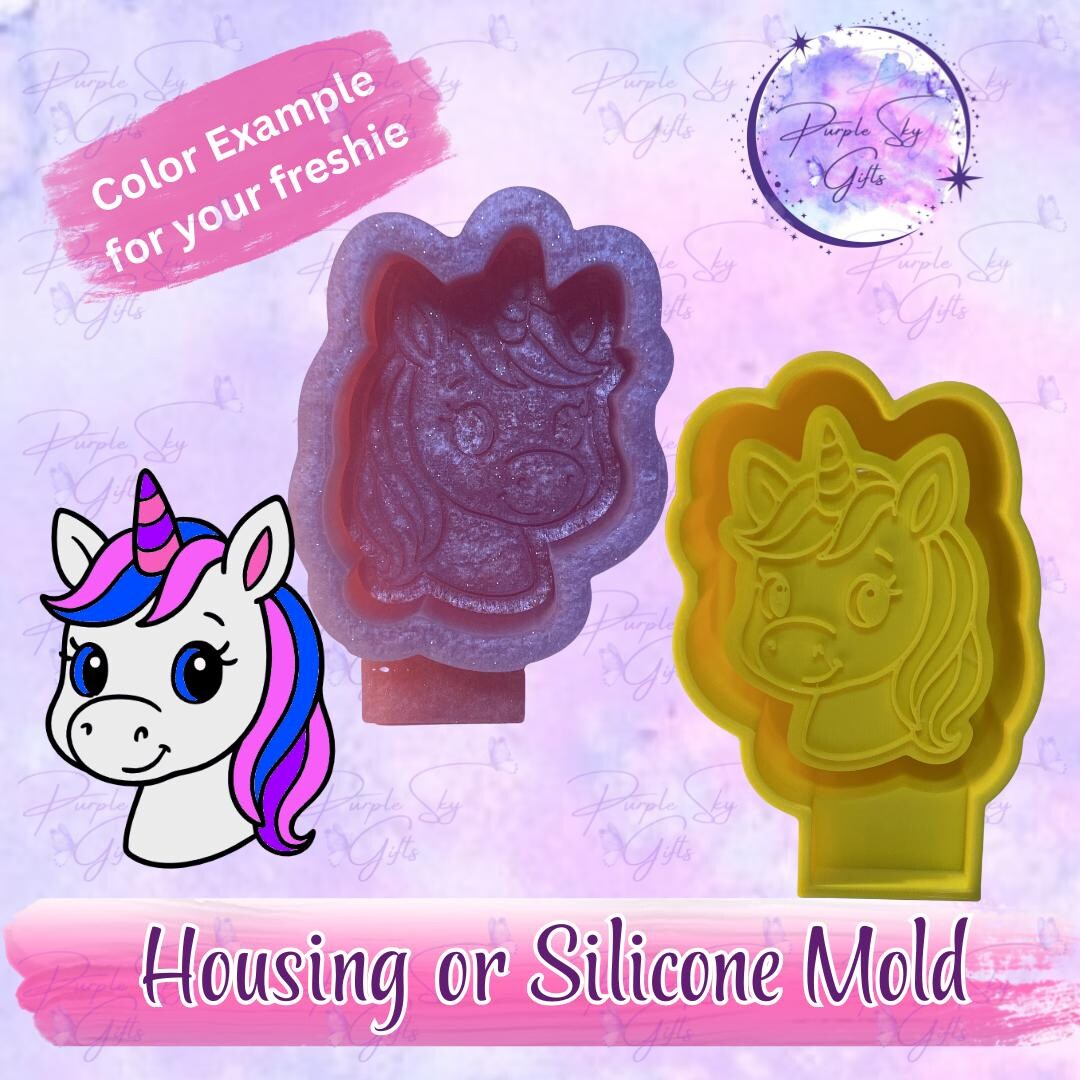 Cute Unicorn Freshie Housing or Silicone Mold - 2 Size Options - Etsy