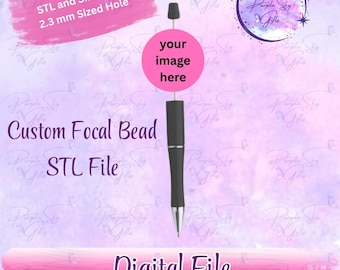 Custom STL DIGITAL FILE For 3D Print Focal Bead - Design Assistance