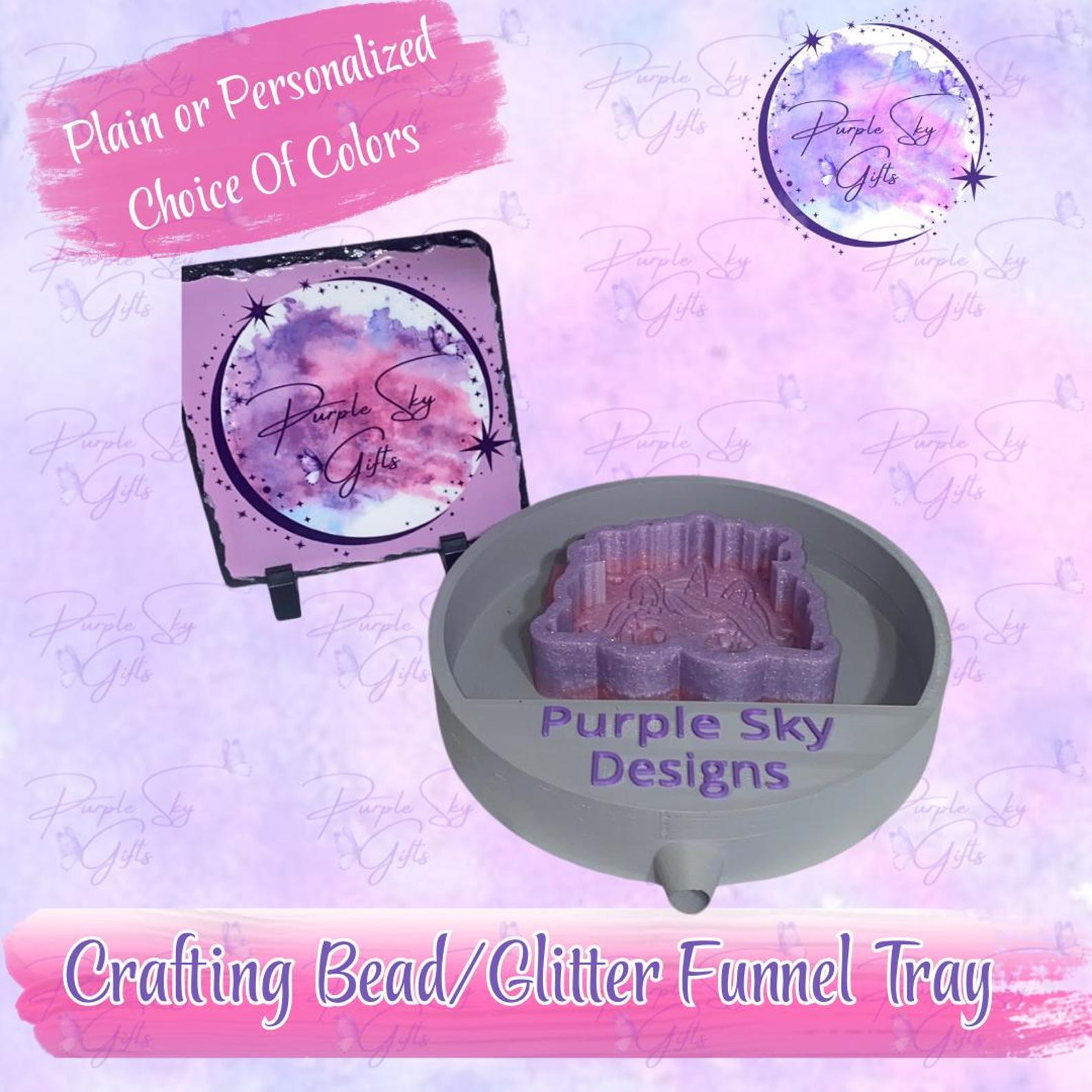 Crafting Bead/glitter Funnel Tray - Great Tool for Decorating Freshies ...