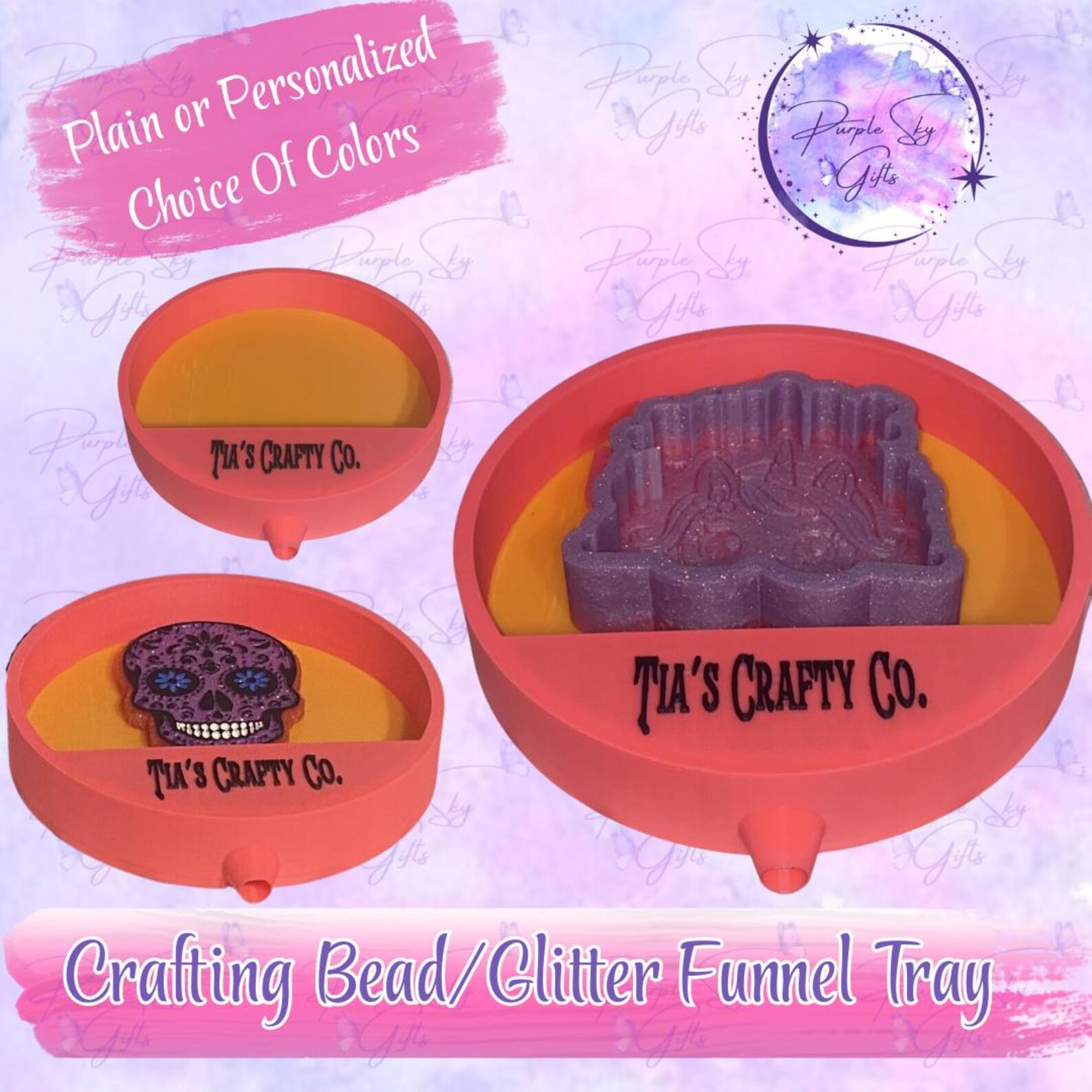 Crafting Bead/glitter Funnel Tray - Great Tool for Decorating Freshies ...