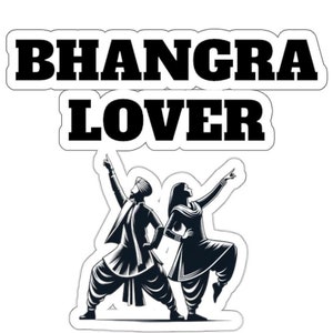 Bhangra Lover Desi Stickers, Bhangra Dance, Indian Dance, Indian Punjabi Cultural Kiss-Cut Stickers, Gifts For Her, Gifts for Him