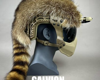 Raccoon Disguise GALVION/REVISION CAIMAN Helmet Cover