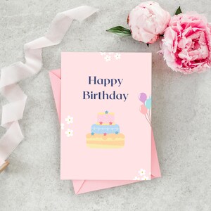 Modern First Birthday Printable Card – First Year Milestone Gift for Her, Unique Gift Idea for First Anniversary, Stylish And Gift Worthy