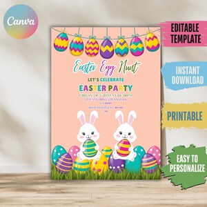🐇 Celebrate with our Editable Pastel Easter Invite! 🌿 Featuring floral designs and watercolor eggs, perfect for any Easter brunch or egg hunt party. 💌 Printable and ready for instant download – spring magic awaits!