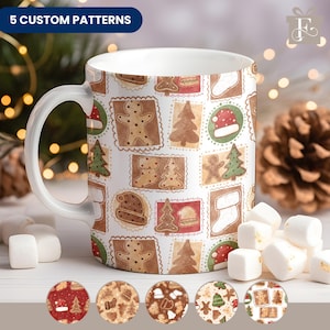 PERSONALIZED Christmas Mug - Joyful Christmas Coffee Mug, Custom Family Name Mug, Christmas Gift, Matching Family Mug, Santa Gingerbread Mug