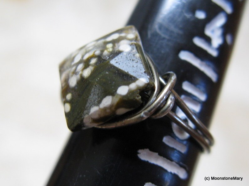 Ocean Jasper Ring, Gift for Woman, Handmade Custom Ring, Diamond Facet Gem Ring, Unique Stone Ring, Custom Sized Ring, Handmade Gifts woman Bild 5