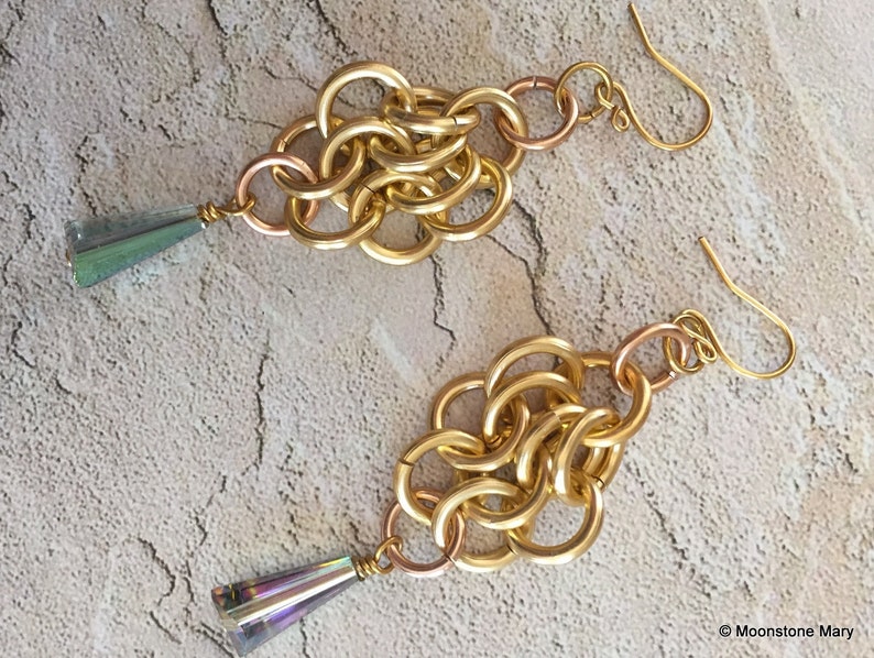 Handmade Crystal Earrings, Bridal Jewelry, Crystal Jewelry, Gift for