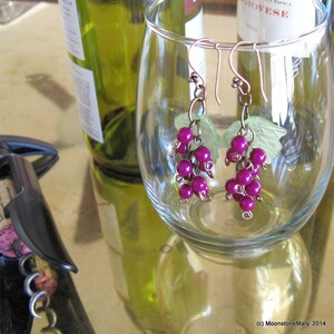 Earrings craft kit, Learn to Make Jewelry, tutorial, how to make earrings, DIY jewelry, wine lovers gift, crafty Mothers Day gift, wine love image 4