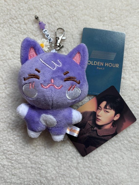 Sandeoki Plush - Aniteez ATEEZ Keychain - Etsy