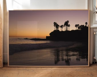 Laguna Beach Sunset Print - California Sunset Photography - Beach House Decor - Surf Shack Wall Art