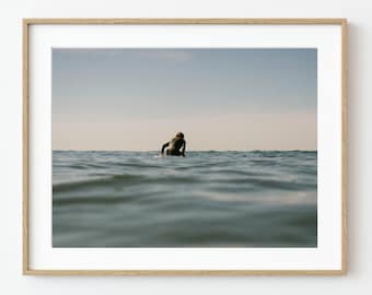 California Surfer Photography - Surfing waves in California Print, Longboarding, Surfing the Coast