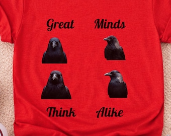Funny Crow Quote Unisex Tee, Animal Lover Gift, Humorous Graphic T-Shirt, Bird Watching Shirt