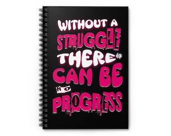 Motivational Spiral Notebook: Ruled Line Journal, 6x8"