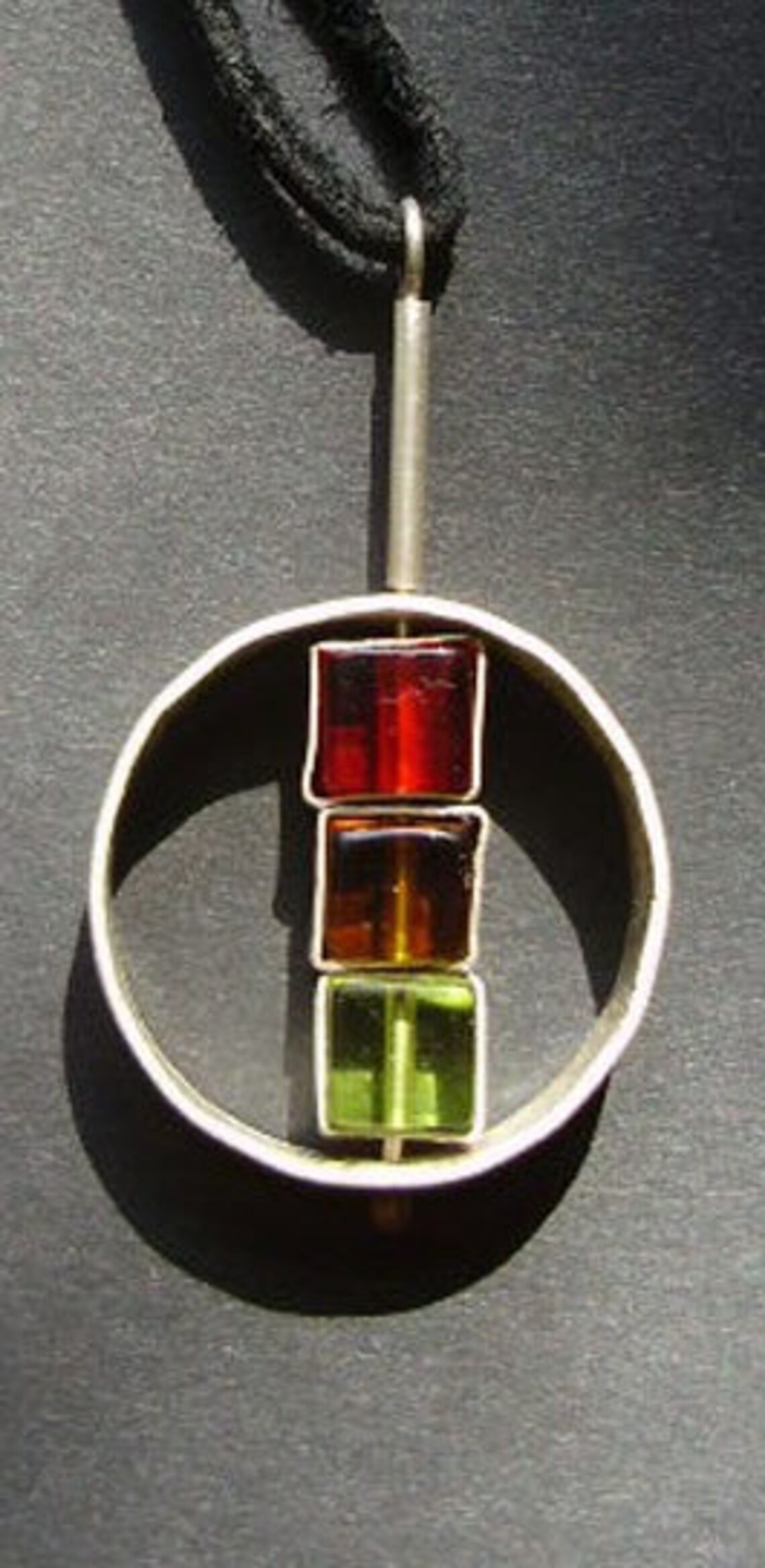 Stop, Wait, Go Pendant, Stoplight, Red, Yellow, Green, Funky, Modern ...