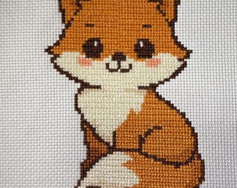 Tiny Fox Cross Stitch Pattern