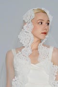 Lace Wedding Veil, Ivory Mantilla Bridal Cathedral Veil product logo