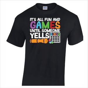 It&#39;s all fun and games until someone yells Bingo Shirt. Bingo lover shirt, gift for her, Bingo. Woman&#39;s bingo shirt shirt. , Bingo tshirt,