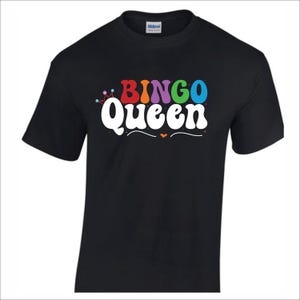 Bingo Queen Bingo Shirt. Bingo lover shirt, gift for her, Bingo tee. Woman&#39;s bingo shirt shirt. , Bingo tshirt,
